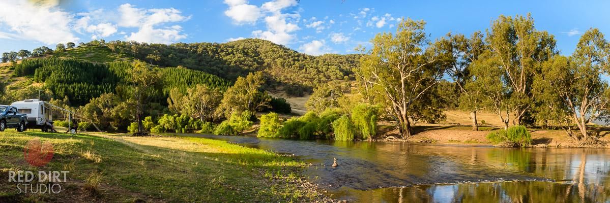 Gadds Reserve near Walwa, on the Murray River Road, Upper Murray, Victoria